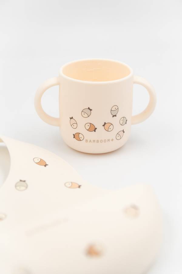 Bamboom Bavaglino in silicone e tazza - 905 - FISHES 242