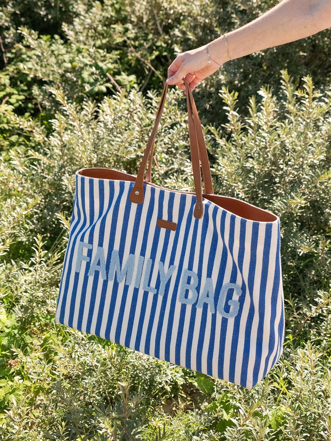 Childhome borsa Family Bag - Righe blu