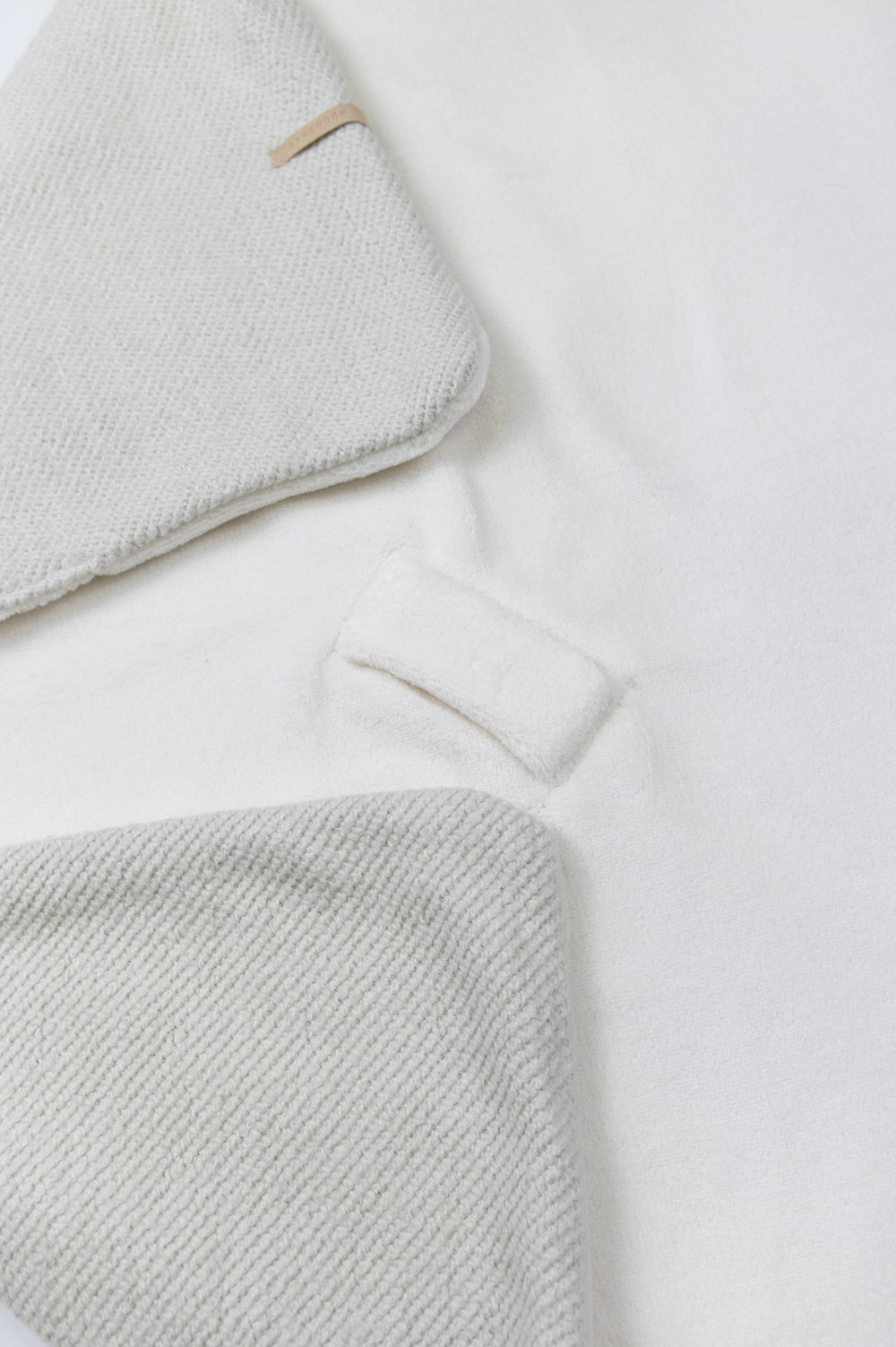 BAMBOOM Copertina Wrap con cappuccio brushed - BIRCH GREY 516 - AI