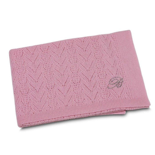 Blumarine COPERTINA Culla / Carrozzina DELICATA - rosa