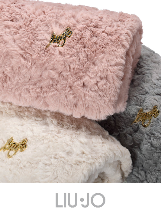 LiuJo Copertina Persia culla carrozzina Liu Jo 90x75cm - Spilla Avorio