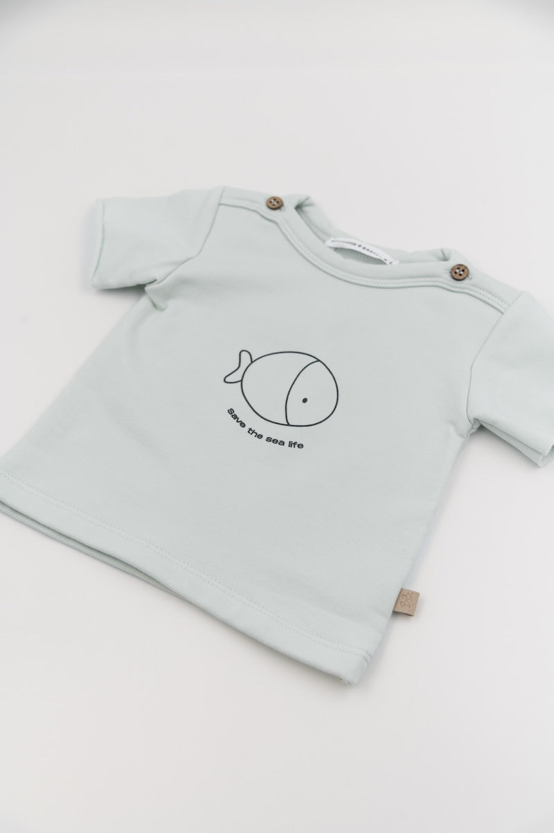 BAMBOOM T-shirt a maniche corte con stampa - 824 - BLU BLUSH 125