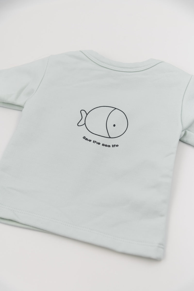 BAMBOOM T-shirt a maniche corte con stampa - 824 - BLU BLUSH 125