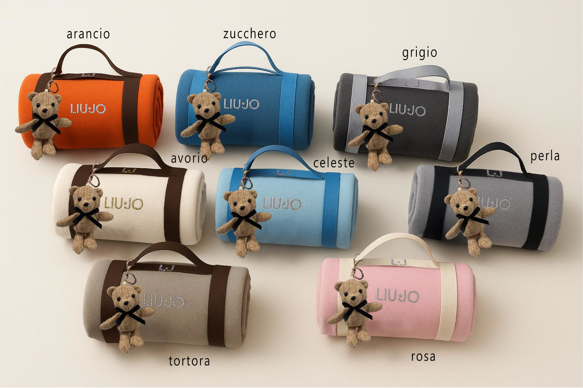 LiuJo Copertina culla carrozzina Liu Jo ORSETTO 65x90cm - BL669C - scegli colore