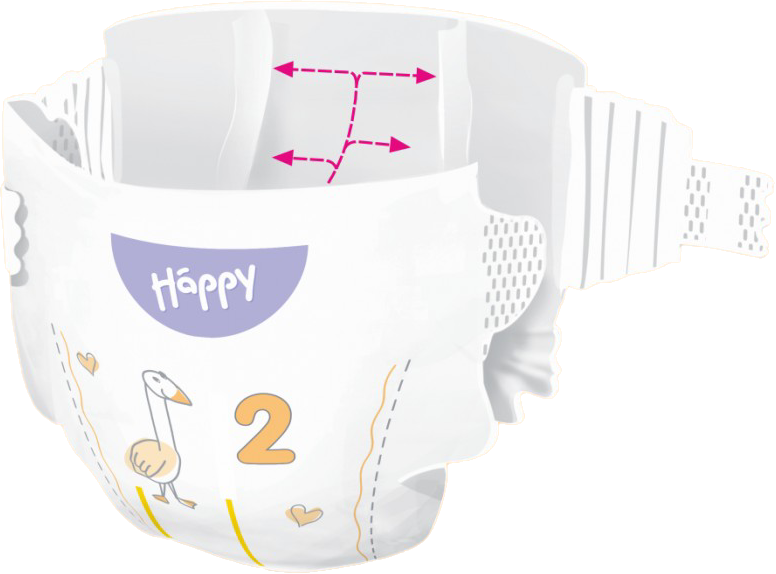HAPPY Pannolini Happy Tg.2 – MINI 78 x 2 = 156pz - BOX COLORATO