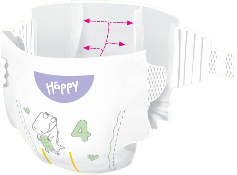 HAPPY - Pannolini tg.4 - DOUBLE PACK (2x62)