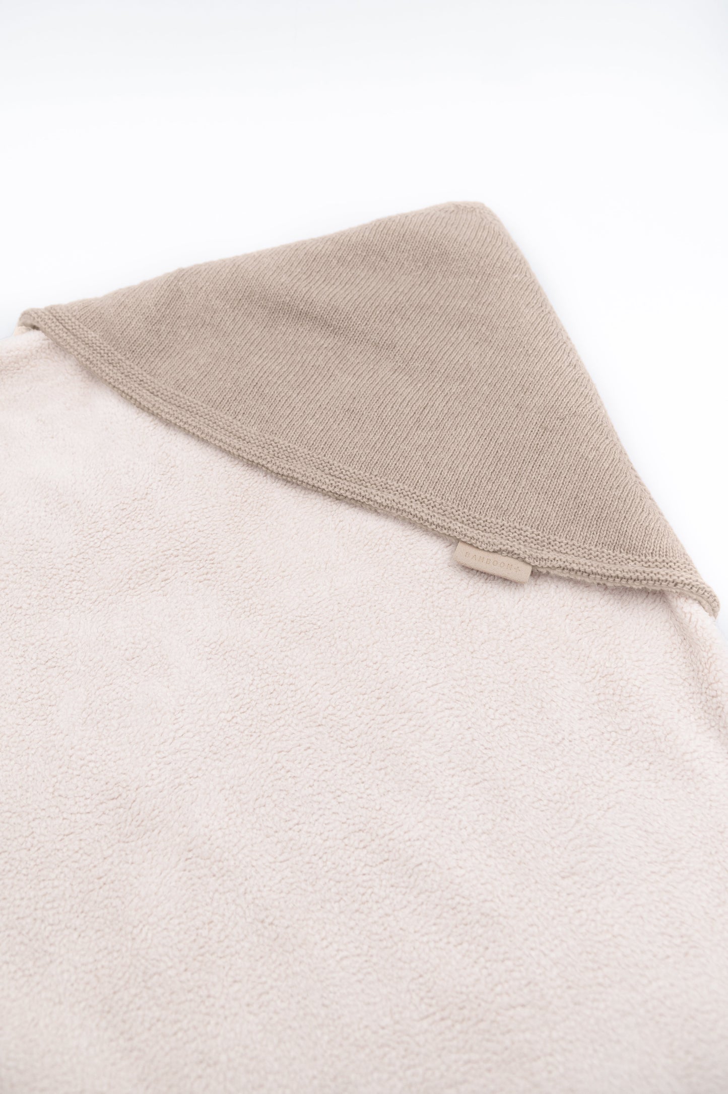 BAMBOOM Copertina Wrap 4 stagioni con Cashmere e lato teddy - STONE SAND 505