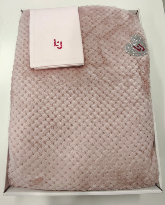 LiuJo Parure Culla Carrozzina 4pz - SOFT COLOR ROSA/FUCSIA