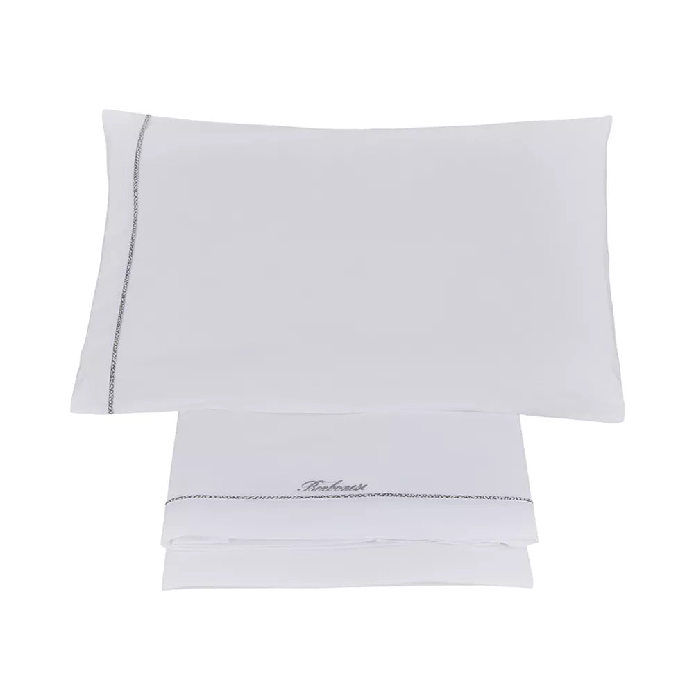 Borbonese Kids - Lenzuola culla / carrozzina 3 pezzi SPLENDIDO - grigio ferro