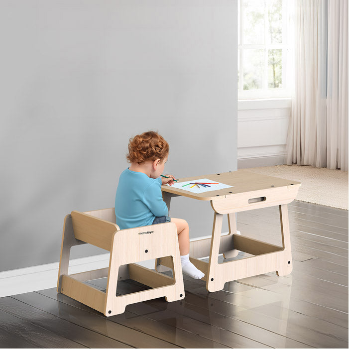 MamaToyz Fasciatoio trasformabile tavolo e sedia - mt44