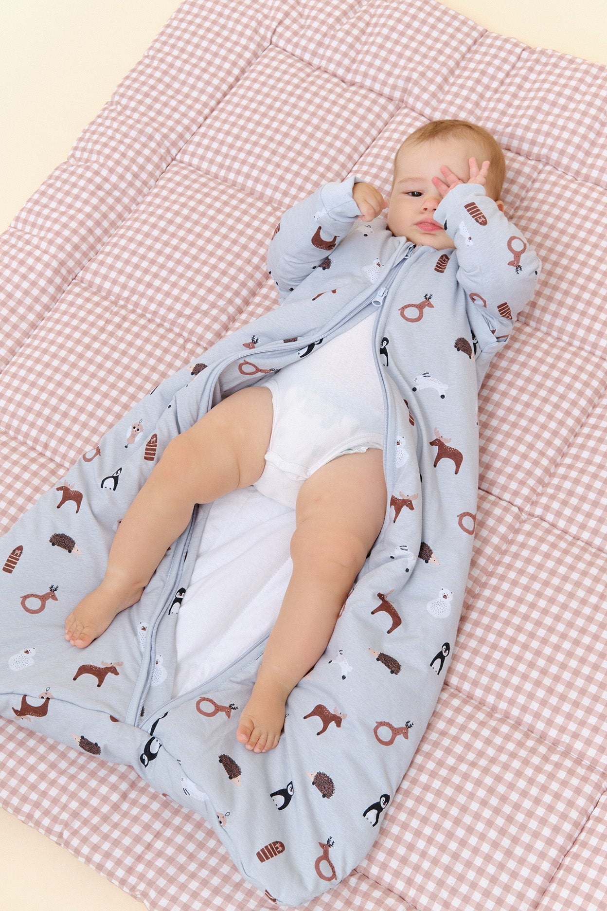 Molis&Co - Sacco nanna con maniche - Winter Animals - TOG 2.5 - 0-6mesi