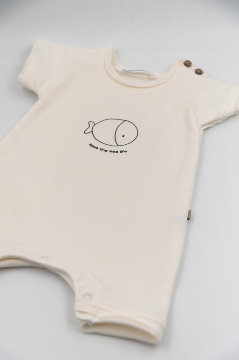 BAMBOOM Tuta con stampa - 817 - OFFWHITE 111