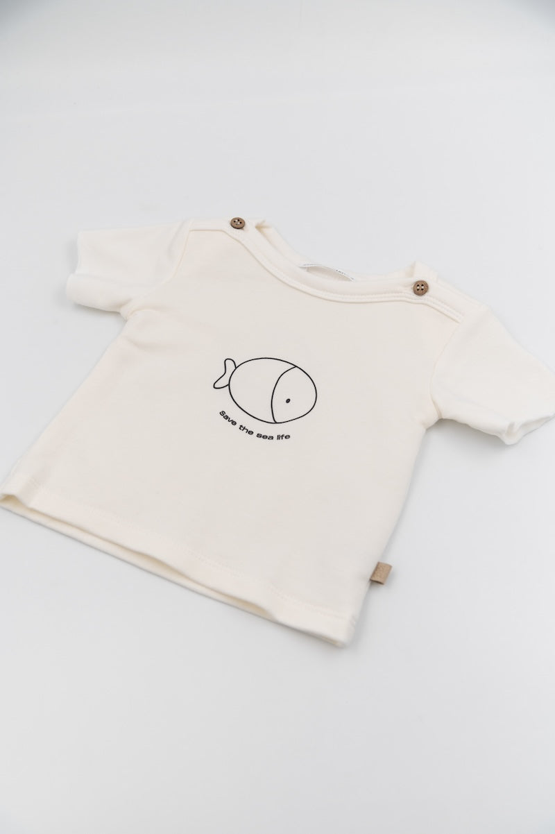 BAMBOOM T-shirt a maniche corte con stampa - 824 - OFFWHITE 111