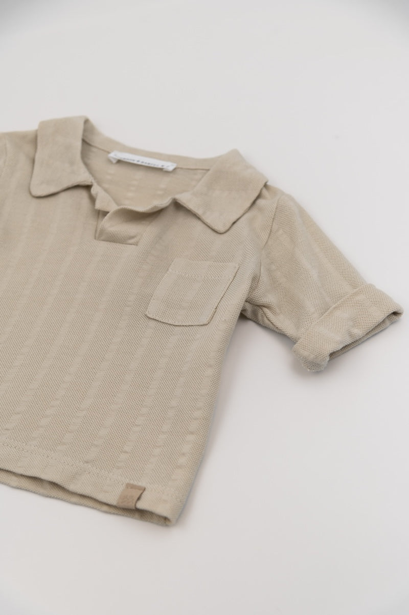 BAMBOOM Polo shirt MC - 885 - SAND 10