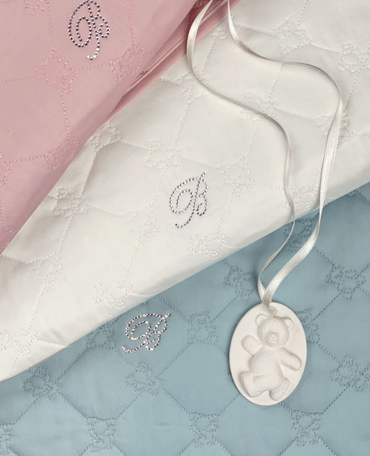 Blumarine Copriletto lettino Baby Lory - acqua