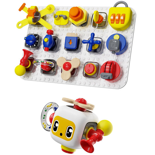 TOPBRIGHT Set tavoletta gioco educativo Busy Board