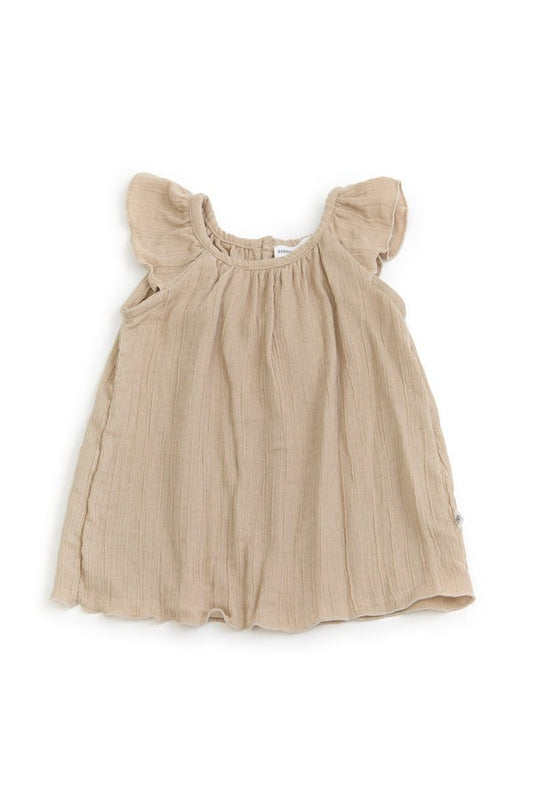 BAMBOOM Blusa Canotta con Volant bimba 337 - Cammello