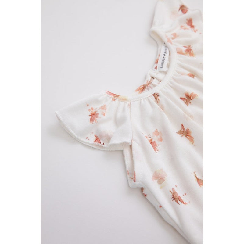 BAMBOOM Blusa Canotta con Volant bimba 337 - Farfalla