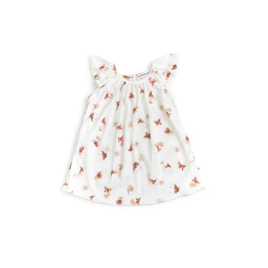 BAMBOOM Blusa Canotta con Volant bimba 337 - Farfalla