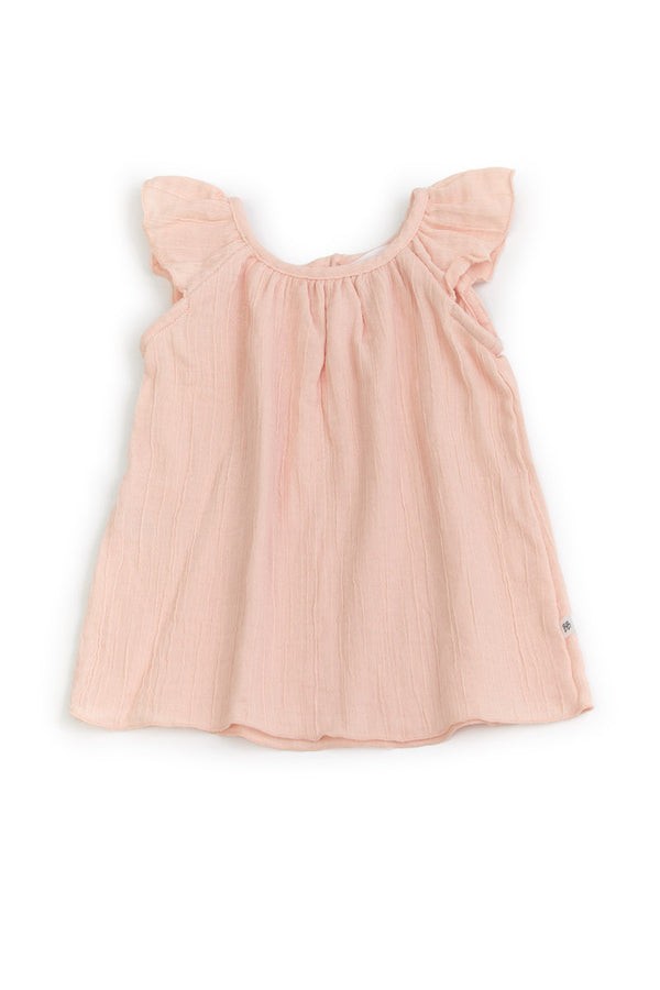 BAMBOOM Blusa Canotta con Volant bimba 337 - Rosa