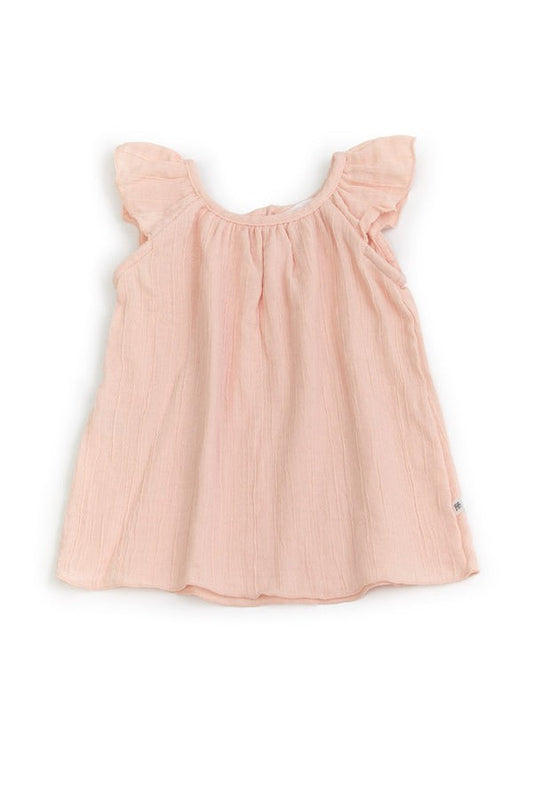 BAMBOOM Blusa Canotta con Volant bimba 337 - Rosa