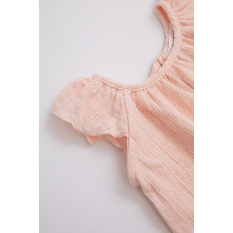 BAMBOOM Blusa Canotta con Volant bimba 337 - Rosa