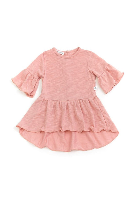 BAMBOOM Blusa Lunga con Volant bimba - 335 - Rosa