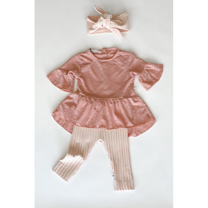 BAMBOOM Blusa Lunga con Volant bimba - 335 - Rosa