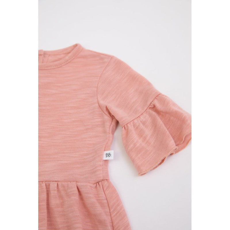 BAMBOOM Blusa Lunga con Volant bimba - 335 - Rosa