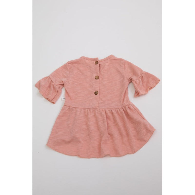 BAMBOOM Blusa Lunga con Volant bimba - 335 - Rosa