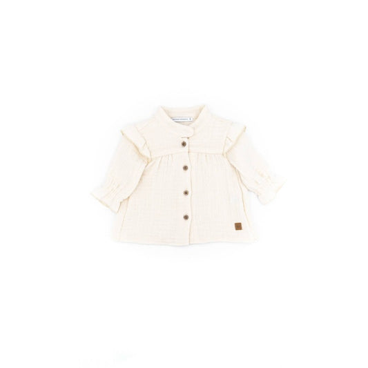 BAMBOOM Camicia volant bimba - 393 - bianco 60