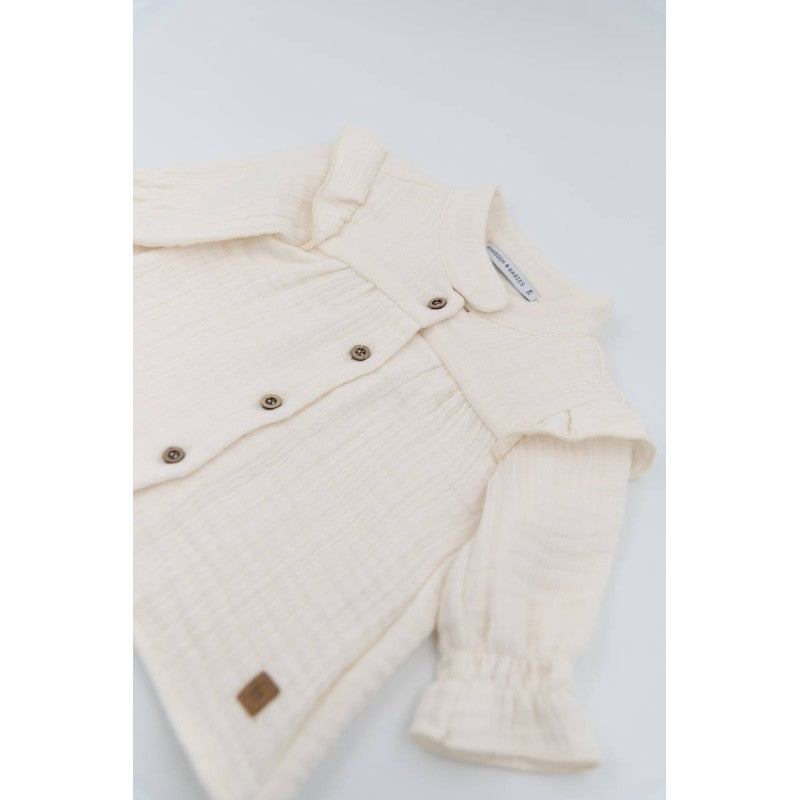 BAMBOOM Camicia volant bimba - 393 - bianco 60