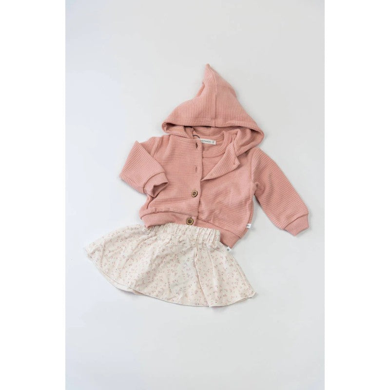 BAMBOOM Cardigan con cappuccio elfo - 434.087 - Rosa Scuro