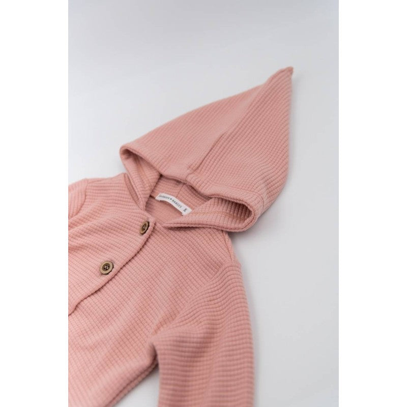 BAMBOOM Cardigan con cappuccio elfo - 434.087 - Rosa Scuro