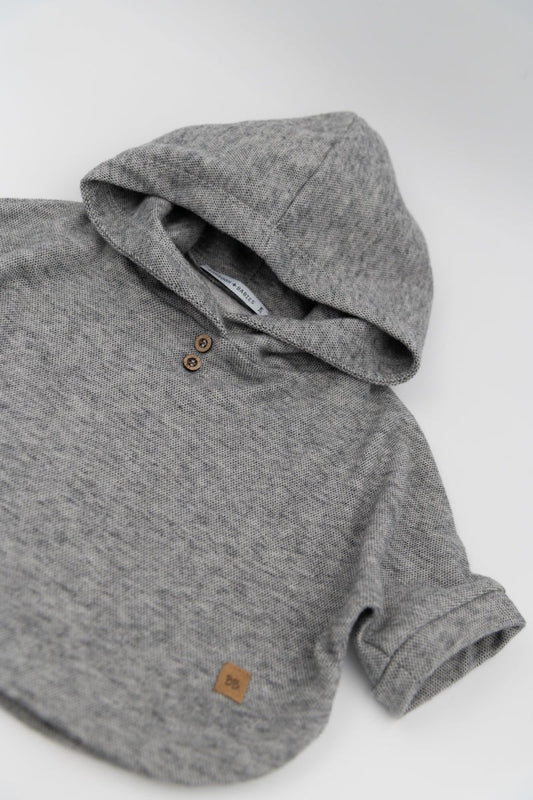 BAMBOOM Maglia Poncho bimba - 395 - grigio 55