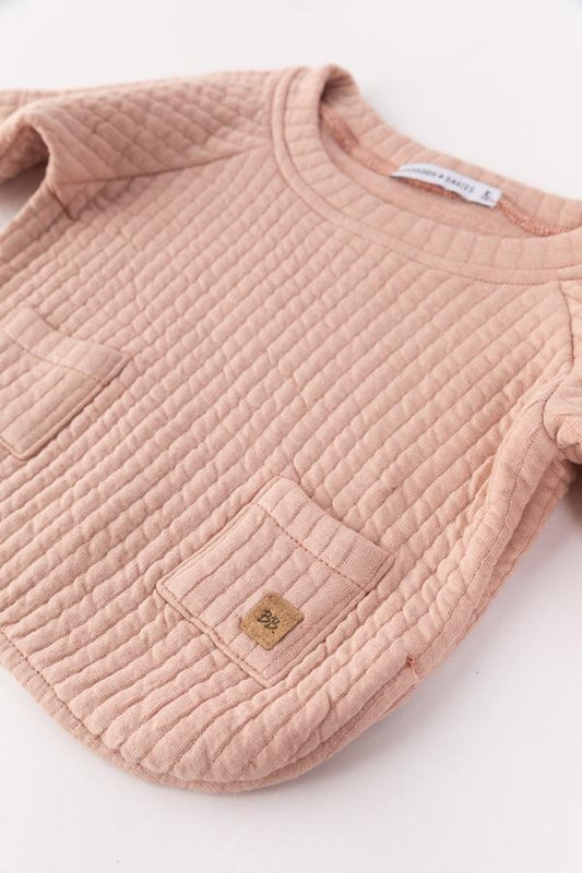 BAMBOOM Maglia Poncho bimba - 30356 - rosa antico scuro