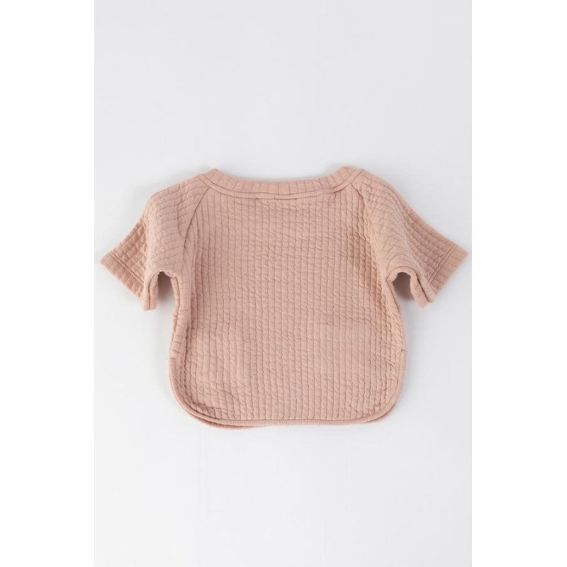 BAMBOOM Maglia Poncho bimba - 30356 - rosa antico scuro