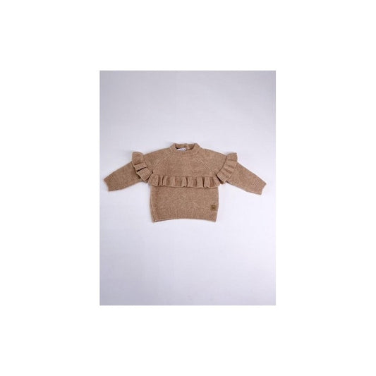 BAMBOOM Maglioncino con volant bimba - 32535 - cammello