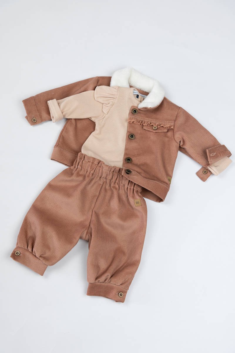 BAMBOOM Pantalone a caramella in velluto - 379 - Rosa antico scuro 48