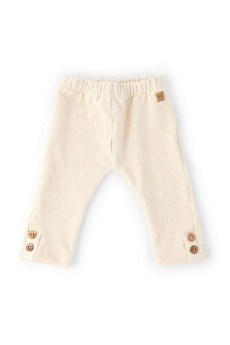 BAMBOOM Pantalone Legging Skinny velluto a costine - 31550 - bianco latte