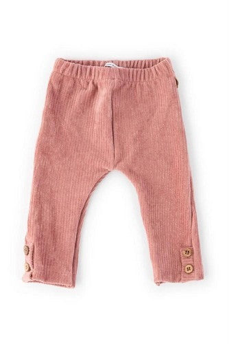 BAMBOOM Pantalone Legging Skinny velluto a costine - 31566 - rosa antico scuro