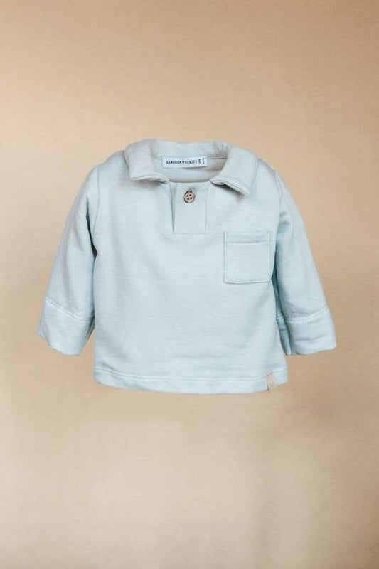 BAMBOOM Polo maniche lunghe - 704 - Water petrol 213