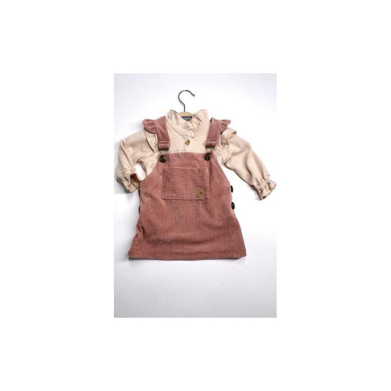BAMBOOM Salopette Bimba - 30866 - Rosa antico scuro