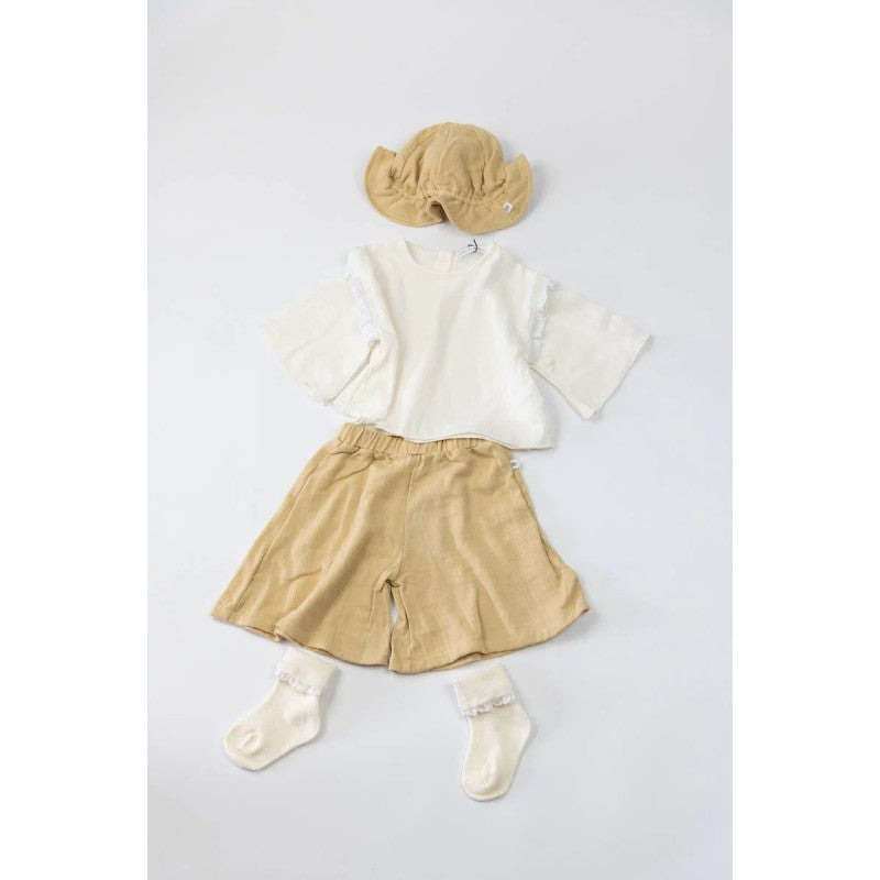 BAMBOOM Shirt con maniche farfalla - 432.61 - Bianco
