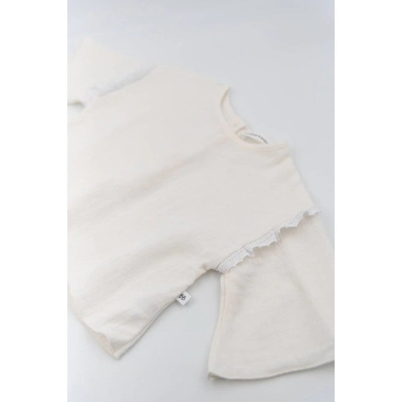 BAMBOOM Shirt con maniche farfalla - 432.61 - Bianco