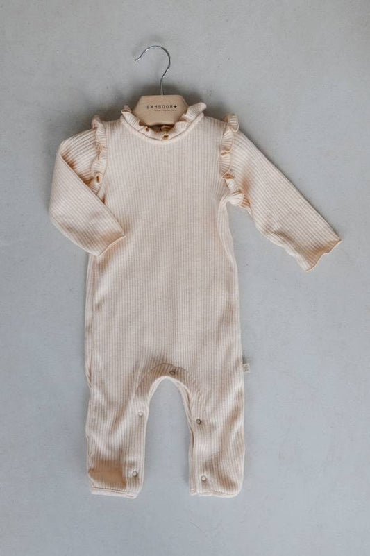 BAMBOOM Tutina a costine bimba - 678A - Soft Pink