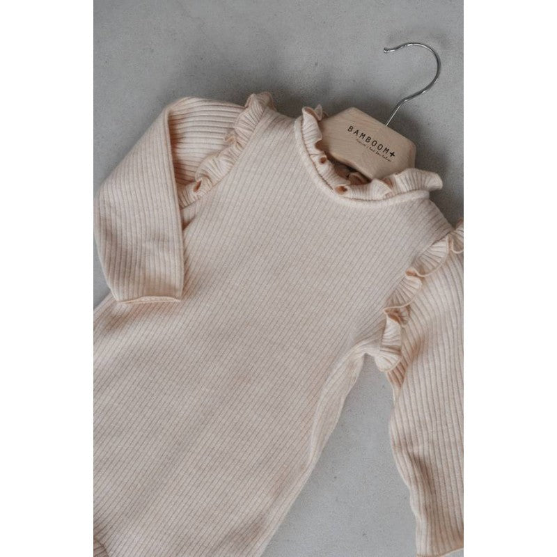 BAMBOOM Tutina a costine bimba - 678A - Soft Pink