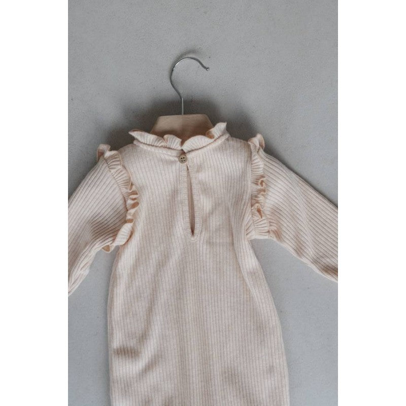 BAMBOOM Tutina a costine bimba - 678A - Soft Pink
