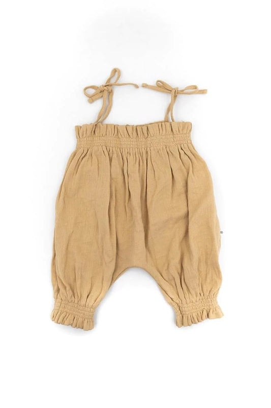 BAMBOOM Tutina bimba con lacci spalle - 417PE - Cammello 62