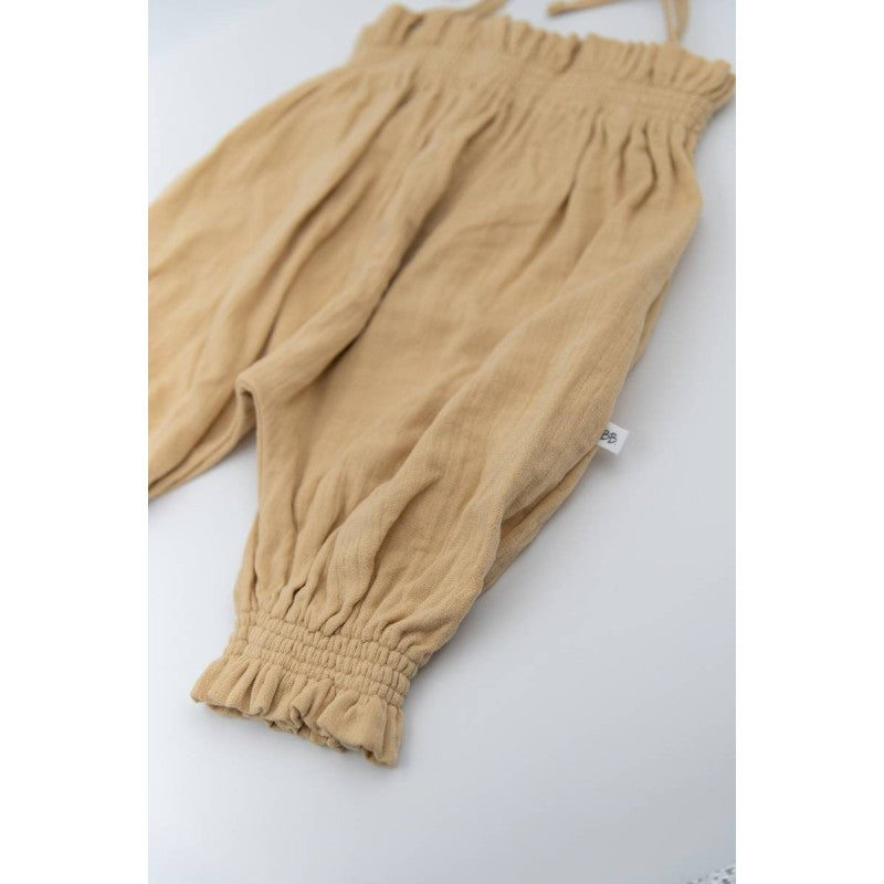 BAMBOOM Tutina bimba con lacci spalle - 417PE - Cammello 62